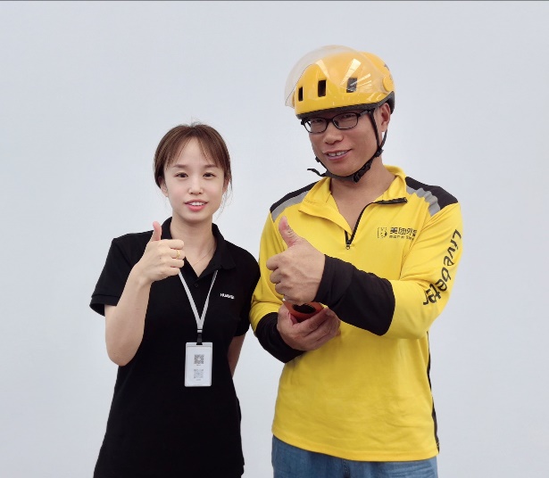 华为服务爱心驿站，为户外工作者提供温暖的守护